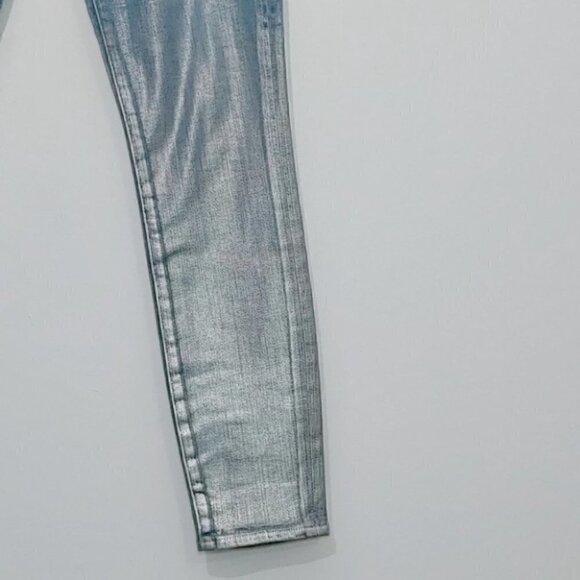 NWT J BRAND Leenah High rise metallic coated skinny ankle jeans - Picture 3 of 12